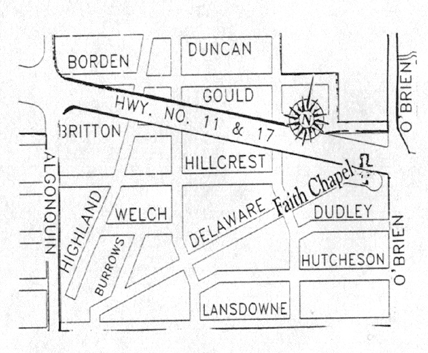 Faith Chapel North Bay Map